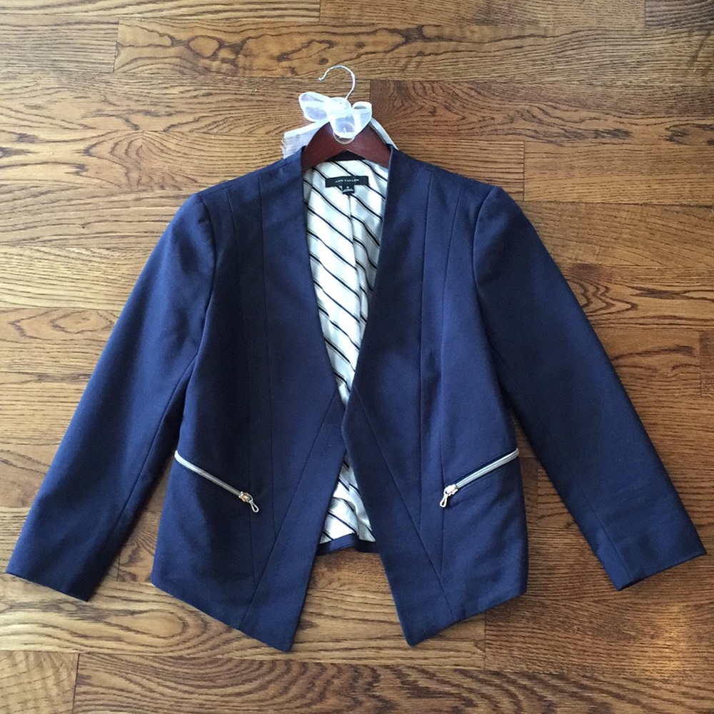 Ann Taylor Navy Blue Blazer